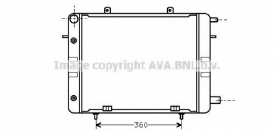 AVA QUALITY COOLING ol2043 -  Радиатор, охлаждение двигателя